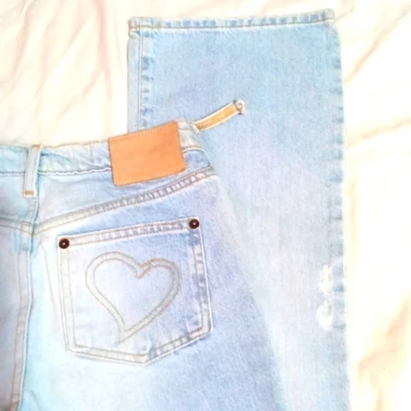 LUELLA💥 VINTAGE JEANS JUNIORS SIZE 1  LIGHT BLUE WASH - Picture 4 of 5